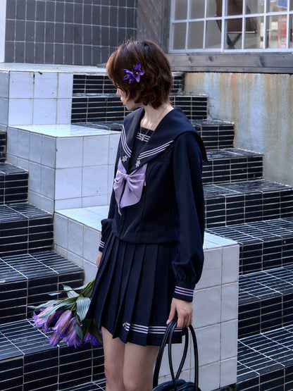 "Whispering Snow Lily" Sailor Uniform Collection (Top/ Skirt/ Ribbon Tie)