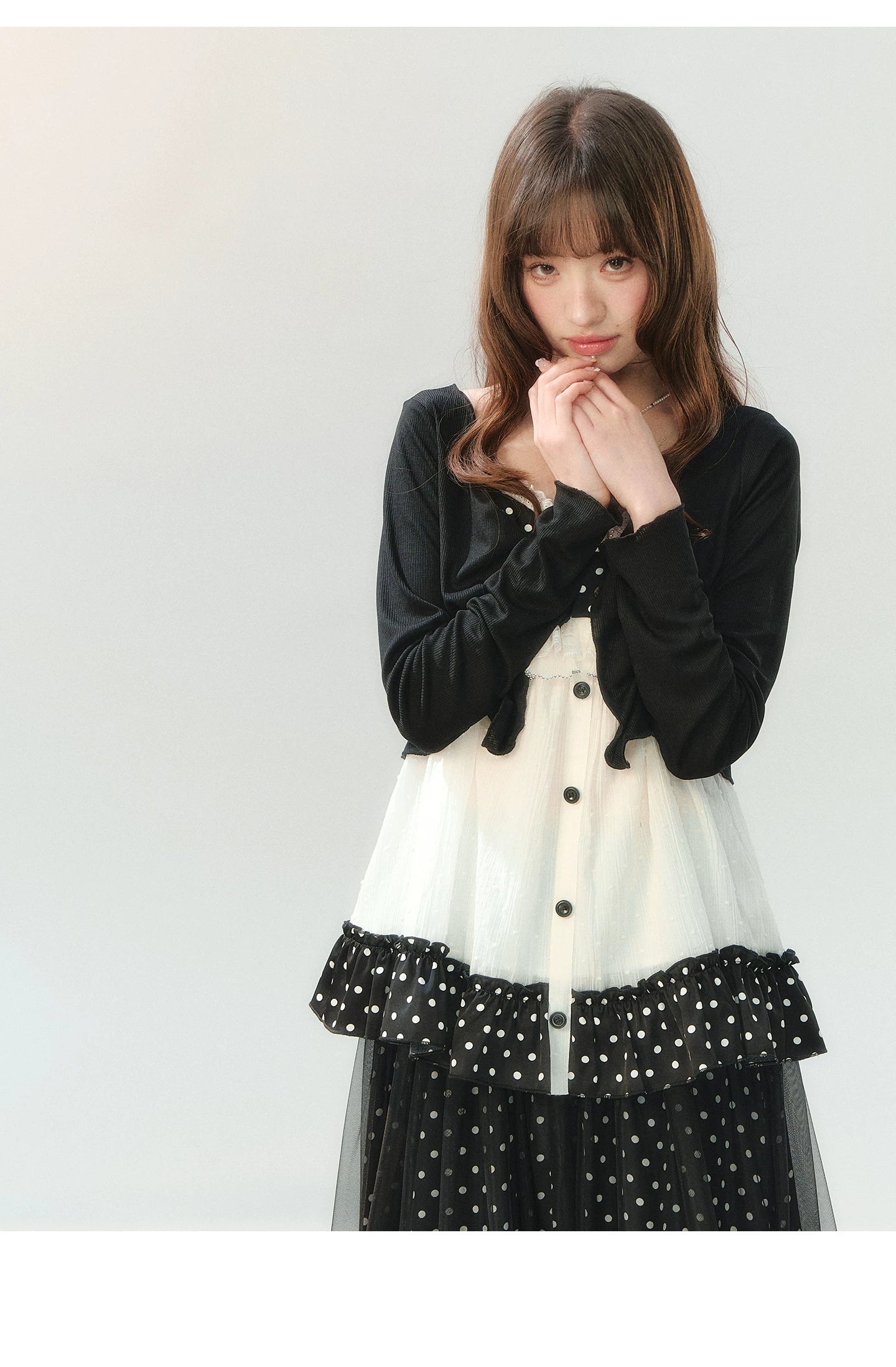 "Iced Dark Chocolate" Black Cooling Sun Protection Cardigan LL2026206
