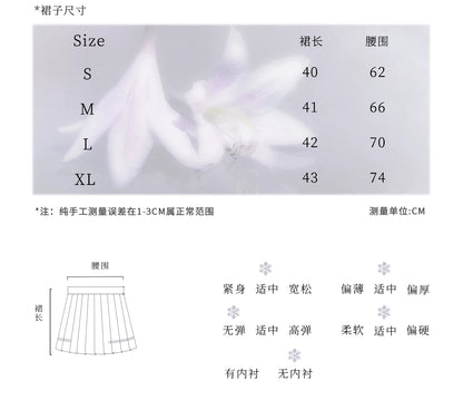 "Snow-Cleared Lily" Gray-Lilac JK Long-Sleeve Sailor Uniform Set