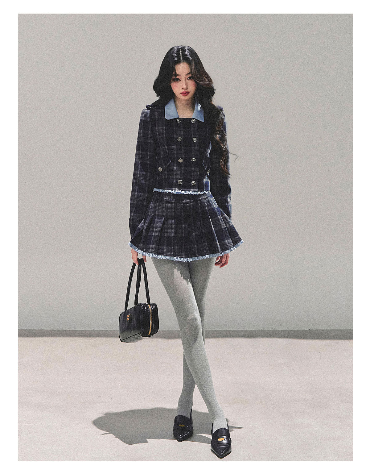 少也眼 "Proust Blue" American-Style Quilted Winter Set 665223