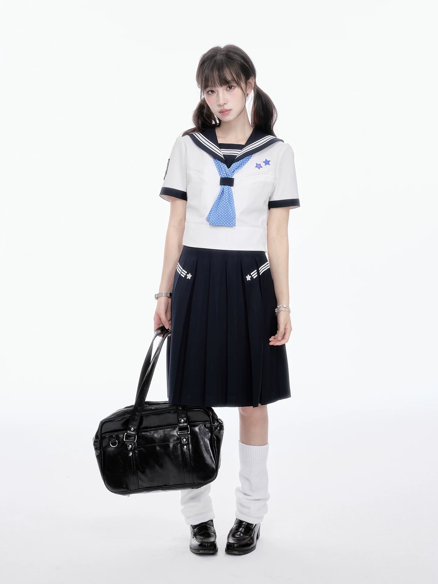 "Evening Star" Classic Sailor Uniform Collection (Sailor Blouse / Pleated Mini Skirt / Pleated Midi Skirt / Sailor Scarf)