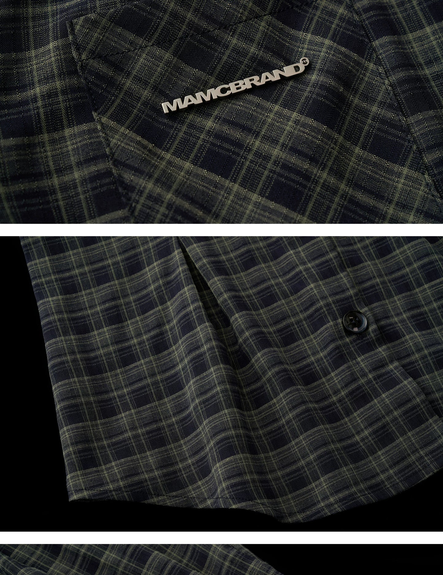 "Retro Prep Mood" Plaid Tie Shirt & Puff Mini Skirt Set WE701