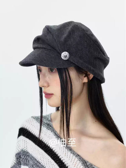 Korean Slouchy Newsboy Cap – Casual Street Style Baker Boy Hat