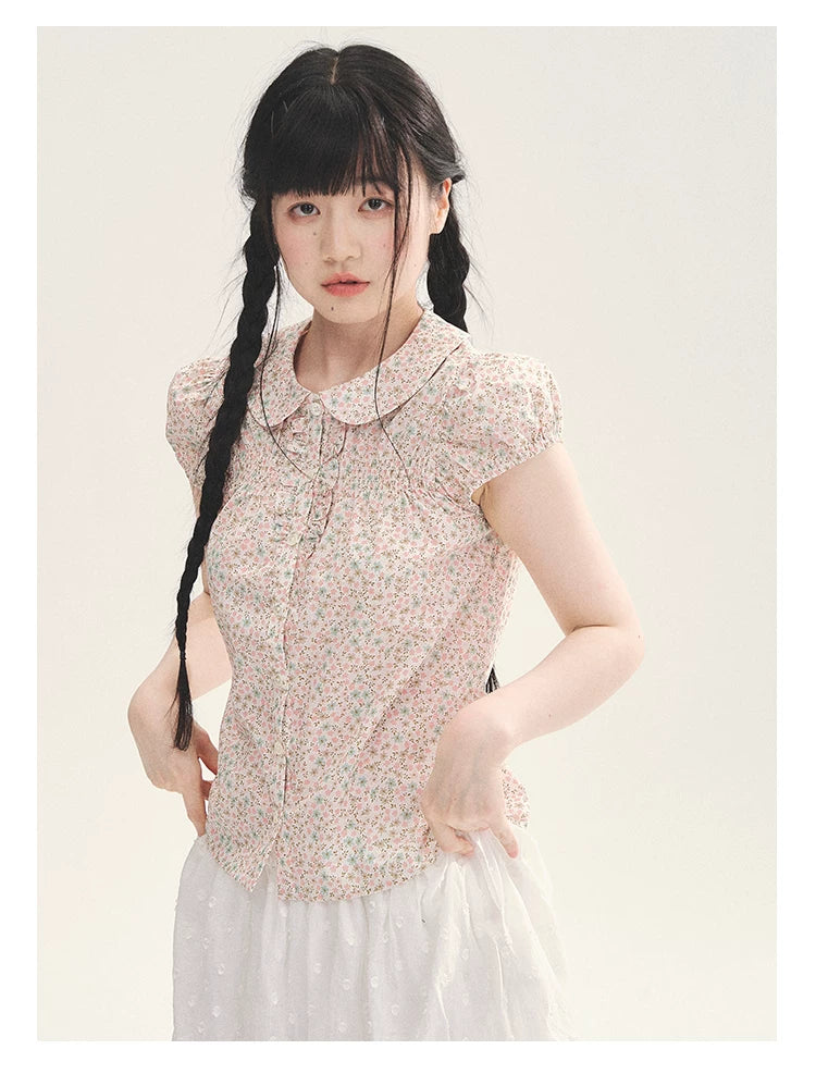 "Black & White Sonata" Polka Dot Mesh Tiered Jellyfish Skirt (White/ Black)