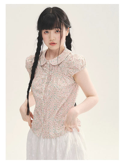 "Black & White Sonata" Polka Dot Mesh Tiered Jellyfish Skirt (White/ Black)