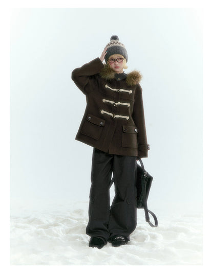 Horridale - Charcoal Gray Washed Cargo Barrel Leg Pants