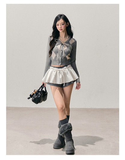 少也眼 “Sober Drowning” French-Inspired Textured Knit Cardigan 123456