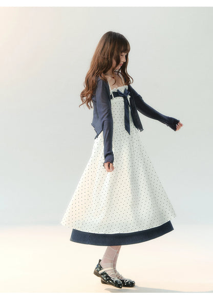 "Iced Dark Chocolate" Navy Cooling Sun Protection Cardigan LL2026206