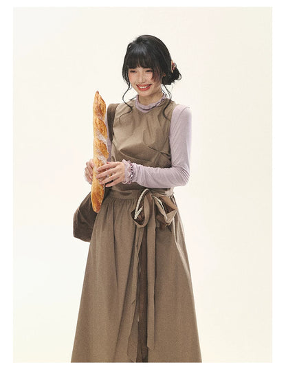 "Misty Ripples" Misty Lavender Lace Mock Neck Knit Top