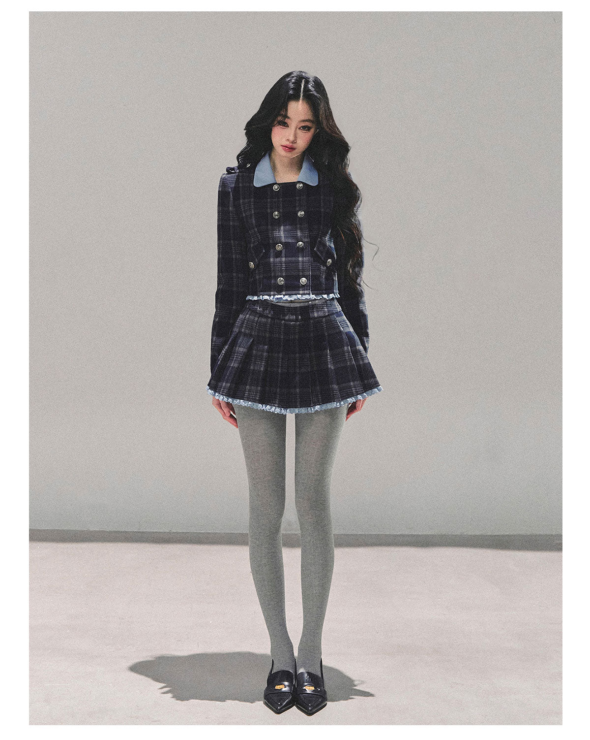 少也眼 "Proust Blue" American-Style Quilted Winter Set 665223
