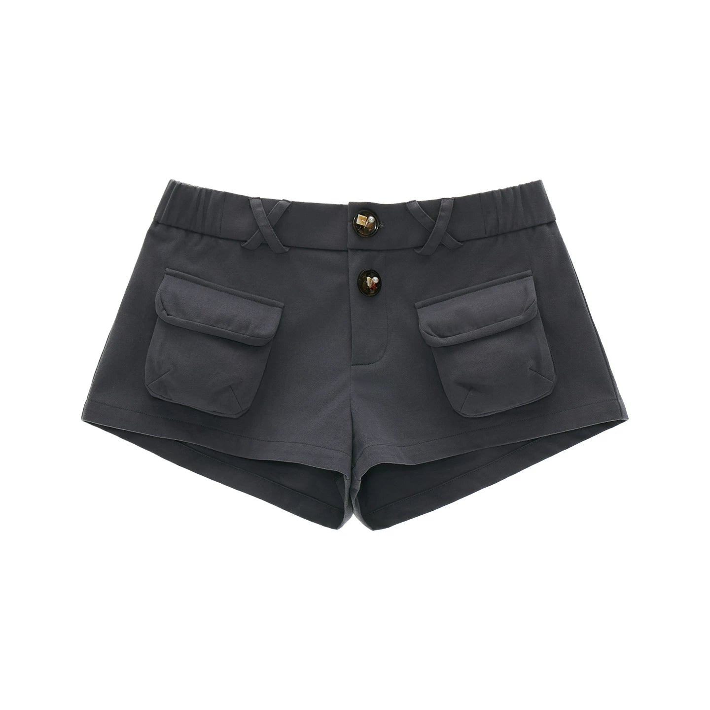 Vintage Utility Pocket Cotton Shorts