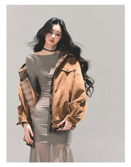 少也眼 "The Silent Heiress" Ash Camel Slim-Fit Evening Maxi Dress 76867845