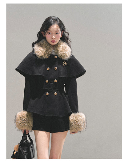 少也眼 “Snowlit Reverie” French Winter Cape Set 855452
