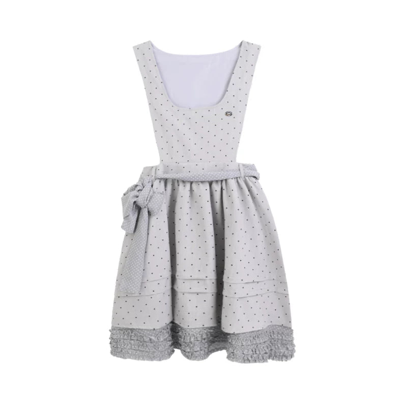 Vintage Japanese-Style Detachable 2-Way Pinafore Dress & Blouse Set