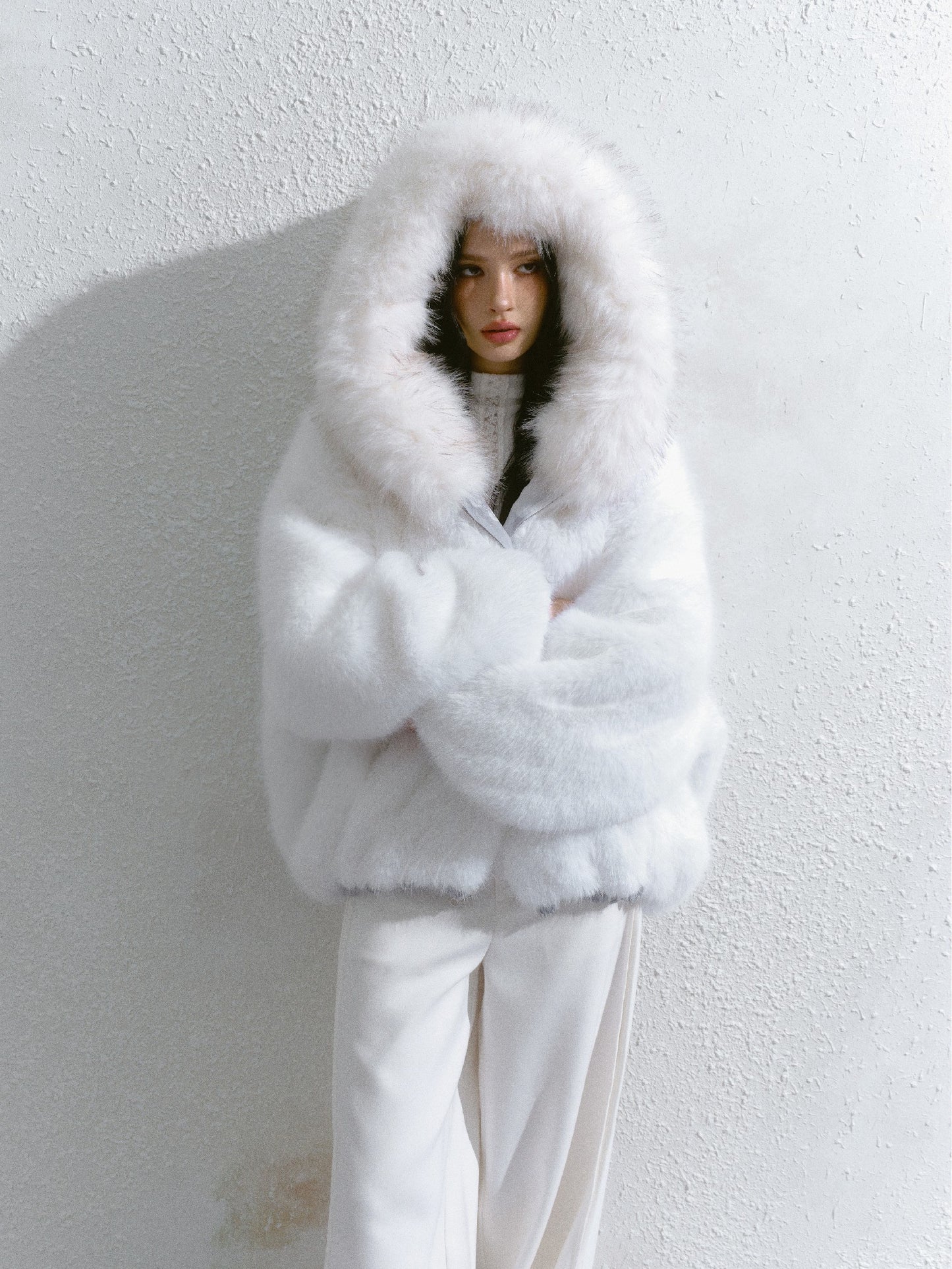SALTHé盐茶 - Hokkaido Reversible Plush Hooded Jacket ST24D0918C