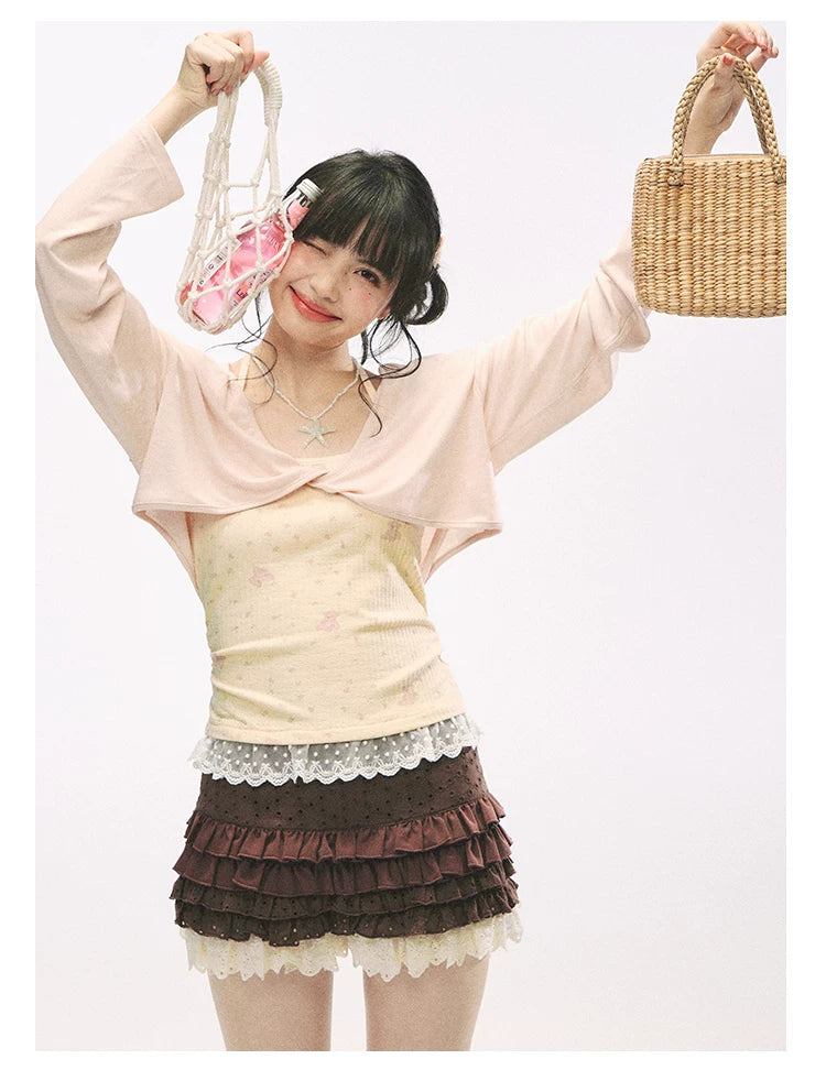 "Layer Cake" Chocolate Brown Lace Ruffle Bloomers