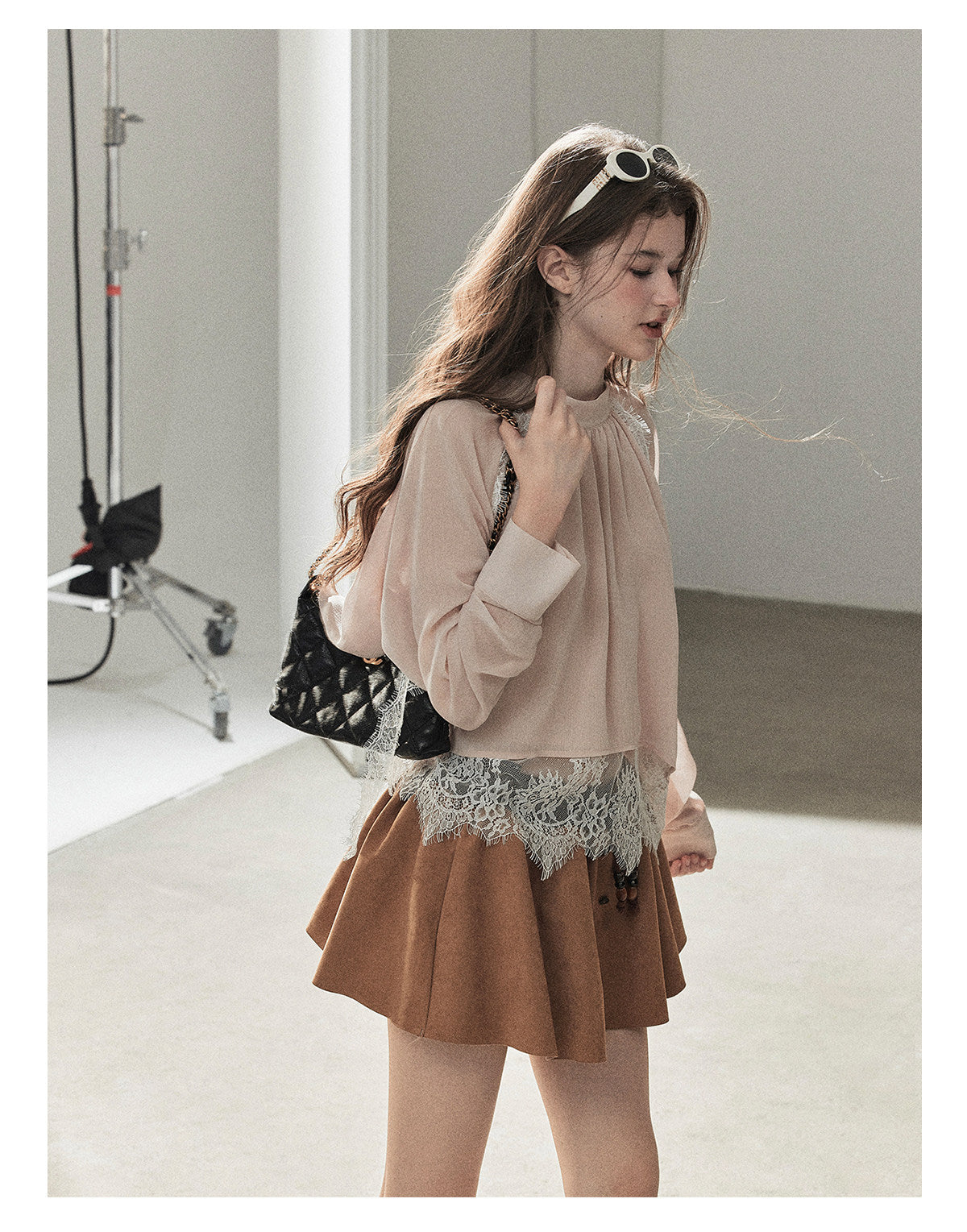 170726 "Blooming Evening Sakura" Soft Pink Lace Cover-Up Blouse