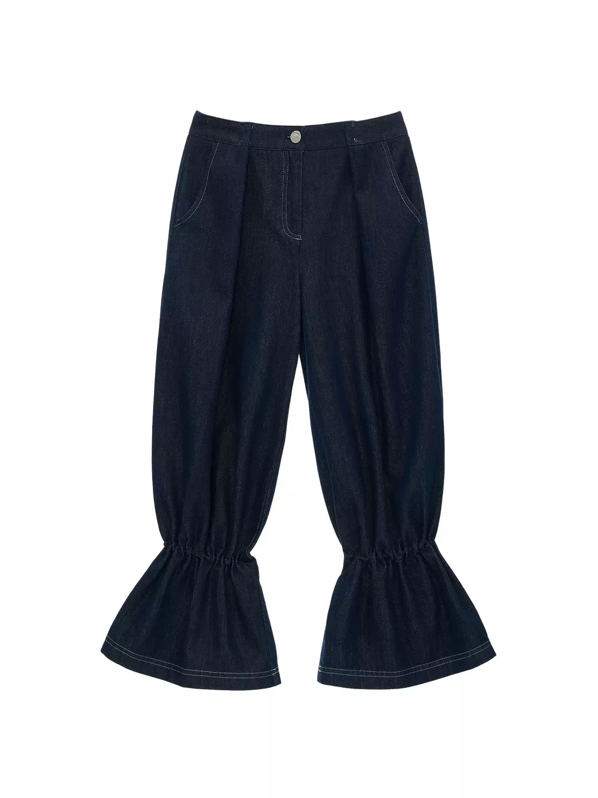 MAMC - Retro Balloon-Leg Tencel Blue Jeans