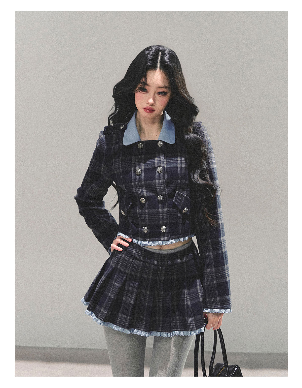 少也眼 "Proust Blue" American-Style Quilted Winter Set 665223