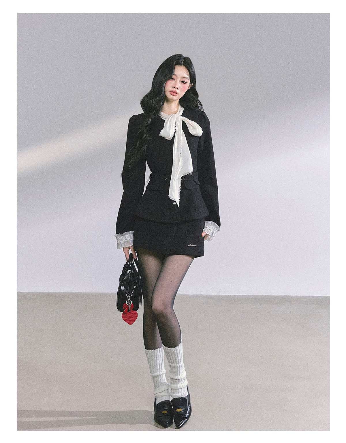 少也眼 “Nouveau Heiress” Two-Piece Jacket & Skirt Set 435434