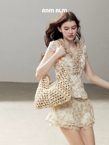 "Daisies in Your Arms" Soft Goose Yellow Chiffon Set