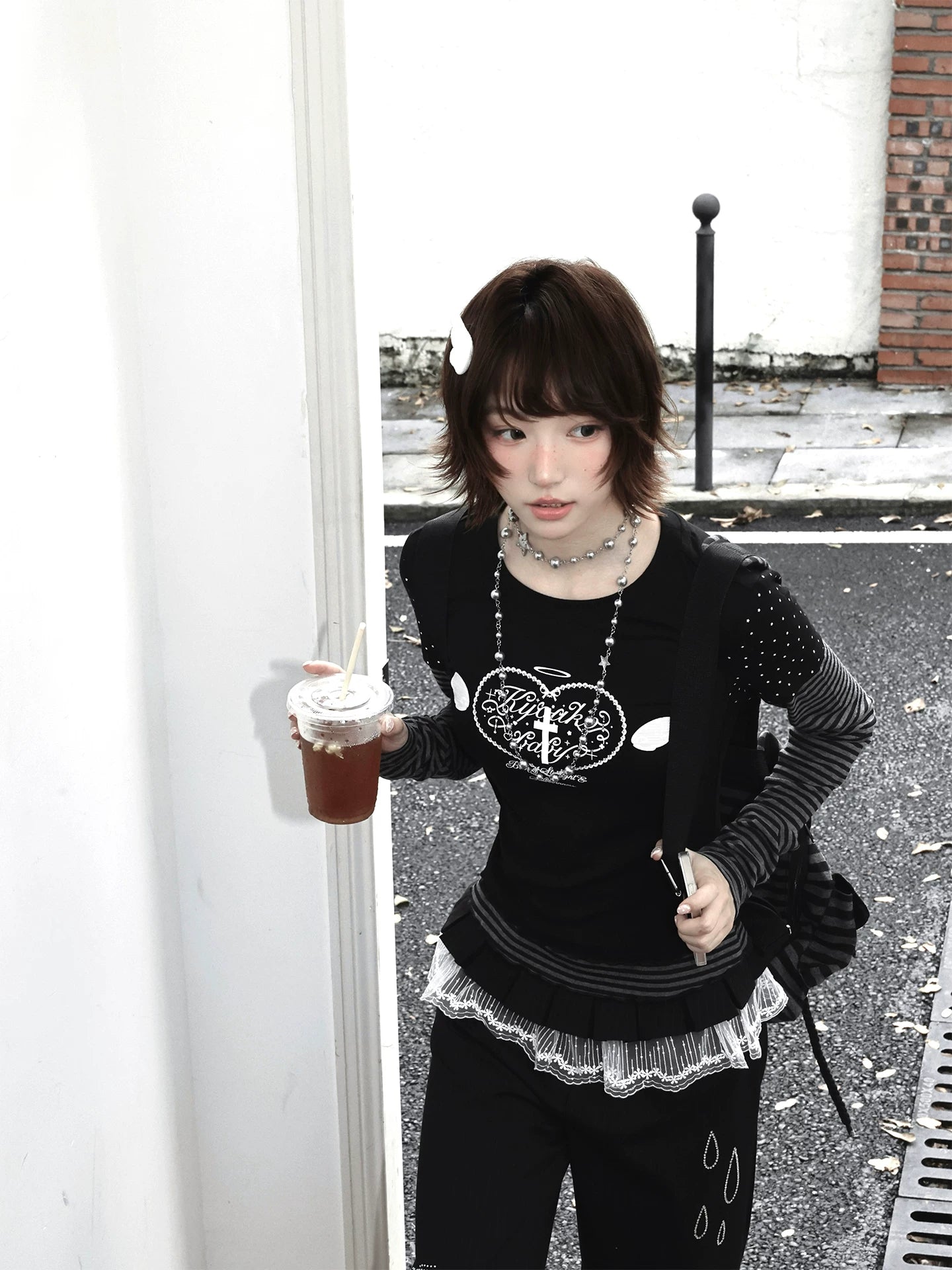"Rainy Season" Heavencore Original Early Autumn Korean-Inspired Girls' Set