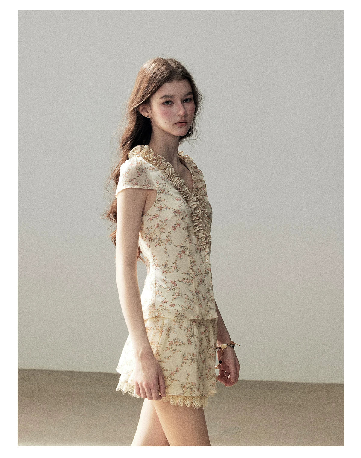 "Daisies in Your Arms" Soft Goose Yellow Chiffon Set