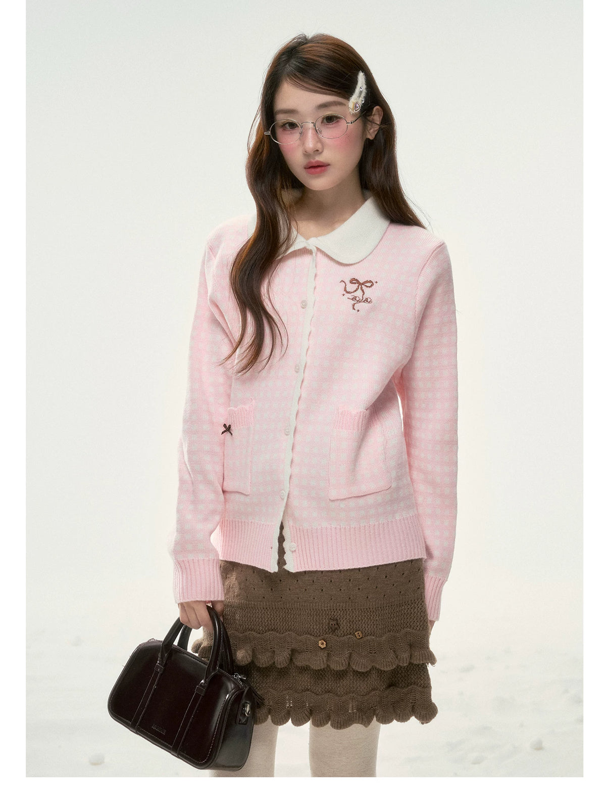 BIBIBENCY - Light Brown Knit Skirt