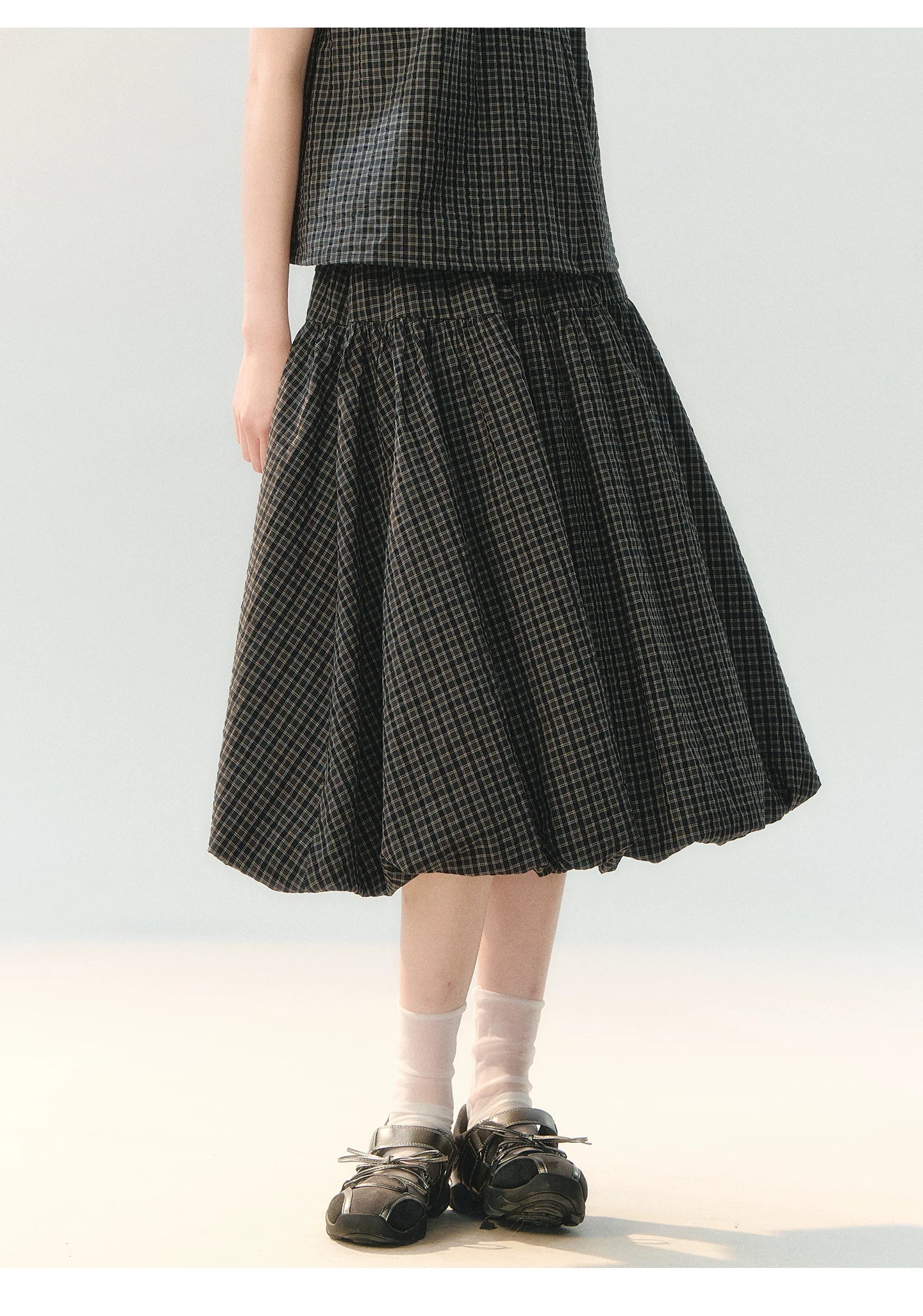 "Sea Breeze Chronicle" Black Sailor Collar Skirt Set LL2026185