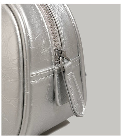 "Silver Siren" Shoulder Bag (Silver / Black / White / Pale Yellow)