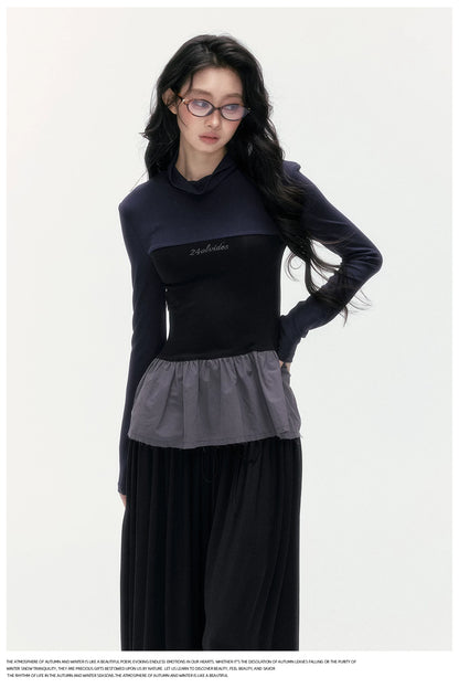 24olvides - Korean-Inspired Faux 3-Piece Top and Pants Set