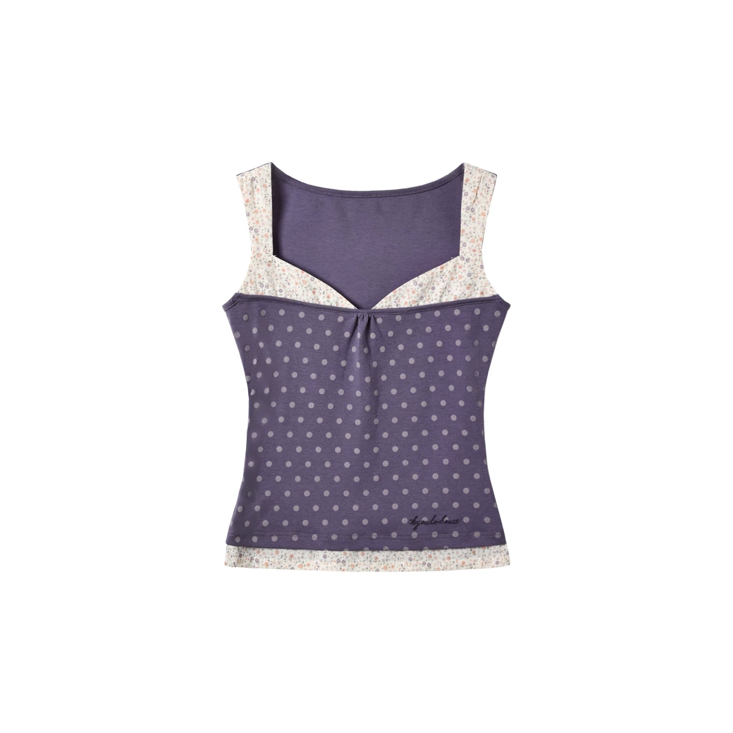 "Lavender Daydream" Layered Collection (Cami Top / Tie Cardigan / Pleated Midi Skirt / Mesh Overlay Skirt / Vintage Jeans)