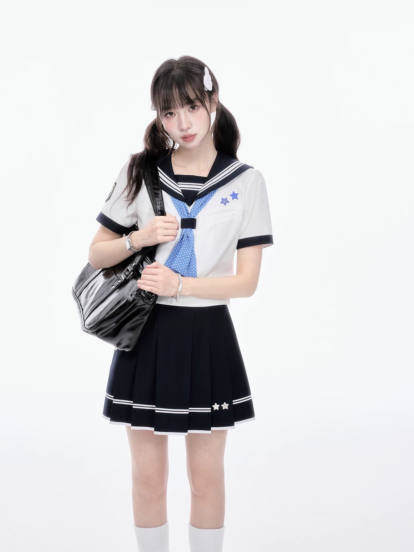 "Evening Star" Classic Sailor Uniform Collection (Sailor Blouse / Pleated Mini Skirt / Pleated Midi Skirt / Sailor Scarf)