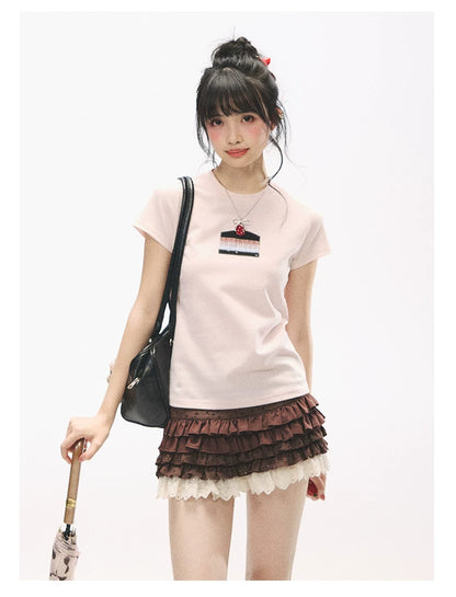"Layer Cake" Chocolate Brown Lace Ruffle Bloomers