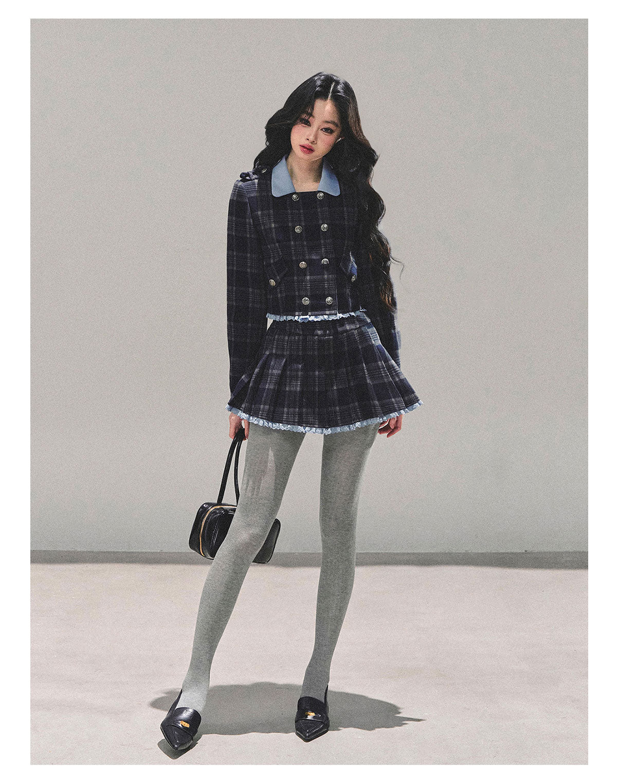 少也眼 "Proust Blue" American-Style Quilted Winter Set 665223