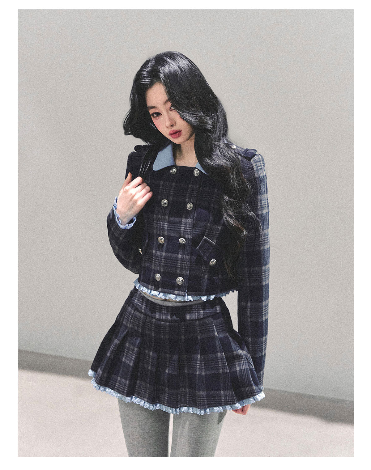 少也眼 "Proust Blue" American-Style Quilted Winter Set 665223