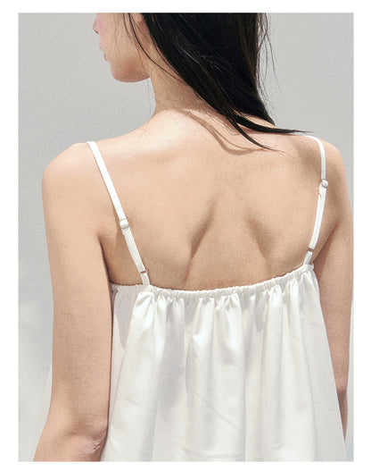 “Bouquet Summer” Camellia White Lace Babydoll Top