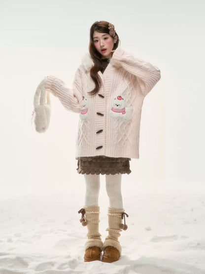 BIBIBENCY - Light Brown Knit Skirt
