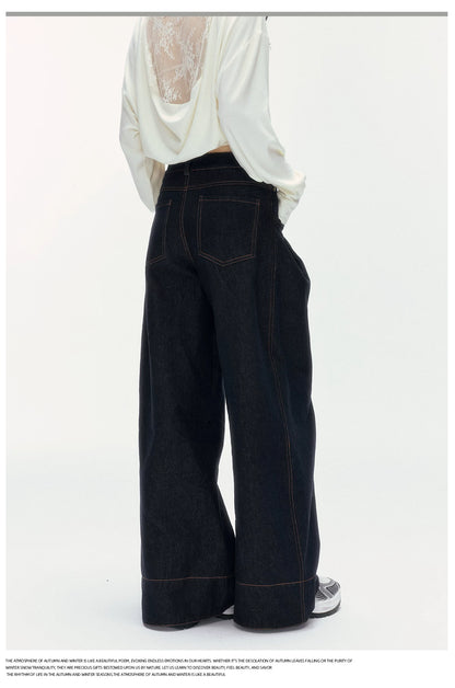 24olvides - Low-Rise Flare Jeans with Vintage Stud Details