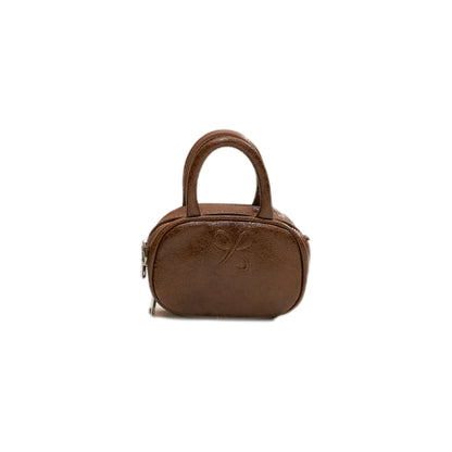 SunsetPark - Suede Bow Boston Handbag (Red / Brown / Floral / Blue / Pink)