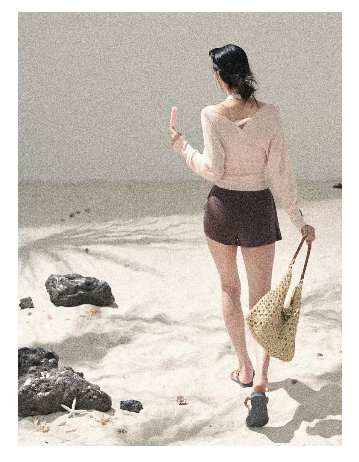 "Cool Touch Reverie" Cinnamon Pink Sun Protection Top Set 563543