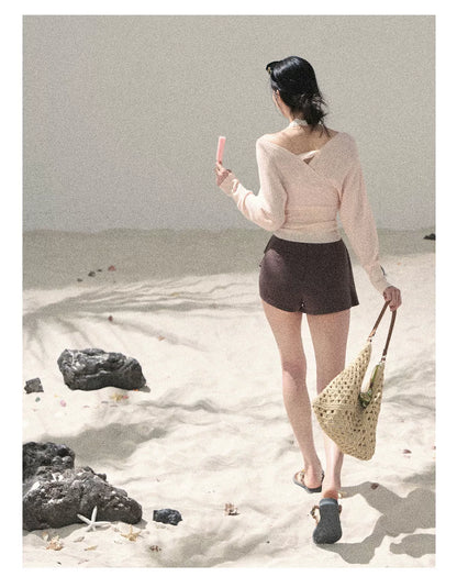 "Cool Touch Reverie" Cinnamon Pink Sun Protection Top Set 563543