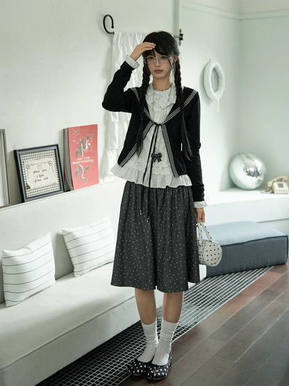 "Starlit Gap" White Blouse Collection