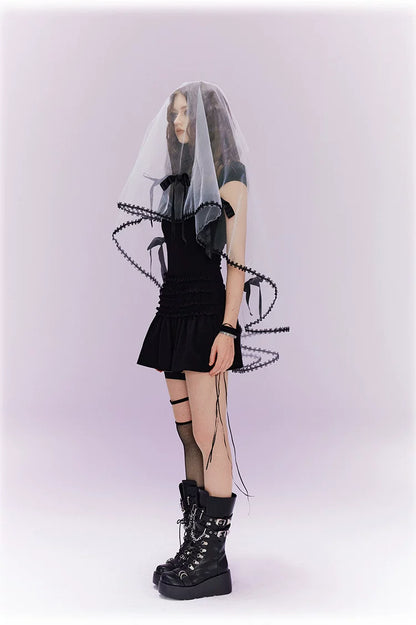 "Covenant × Cross" Slim-Fit Cheongsam-Inspired Dress
