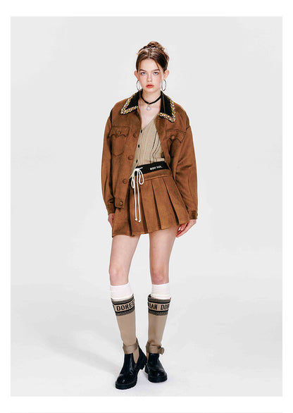 Golden Brown Two-Pieces Set