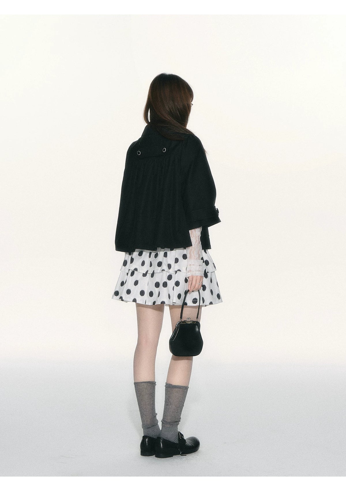 JOVYLLE - Black Preppy Blazer & Skirt Set