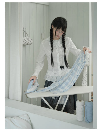 "Starlit Gap" White Blouse Collection