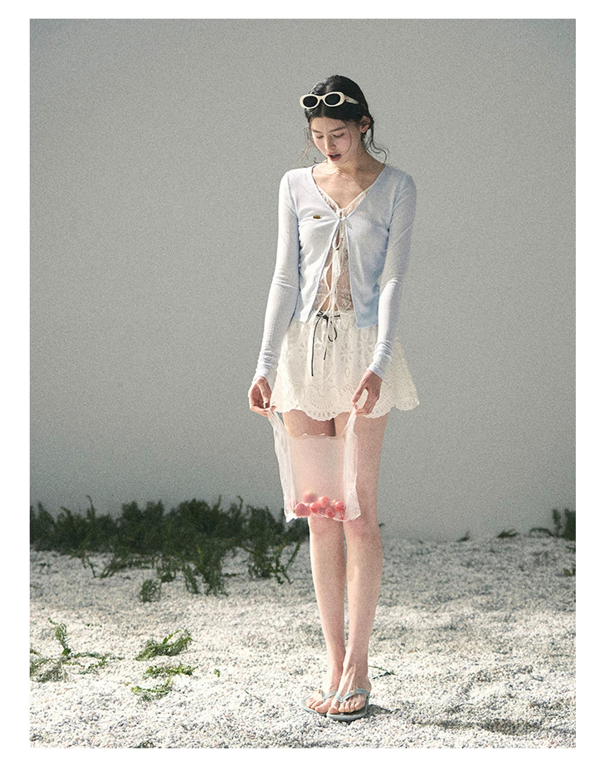 “Dreams Between Seams” Baby Blue Layered Lace Top