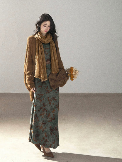 AOMALM - 100% Silk Sheer Fringe Scarf