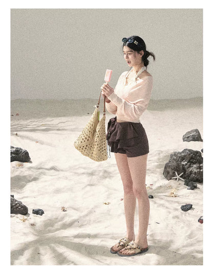 "Cool Touch Reverie" Cinnamon Pink Sun Protection Top Set 563543